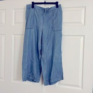 Loft Petite Wide Leg Crop Pants NWT